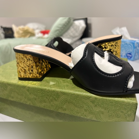 Brand new Gucci Interlocking G cut out sandal with box 6.5 - Picture 7 of 8